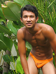 Hot Gene strips outdoors