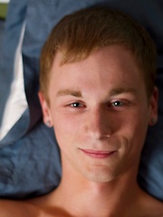 Young model Hunter Starr brings his delicious uncut cock to the table