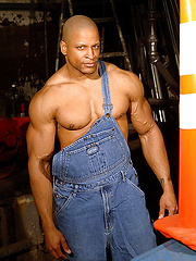 Ebony bodybuilder Doug Towers