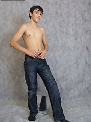 Artful posing is not enough for this adorable twink – he wants some action!